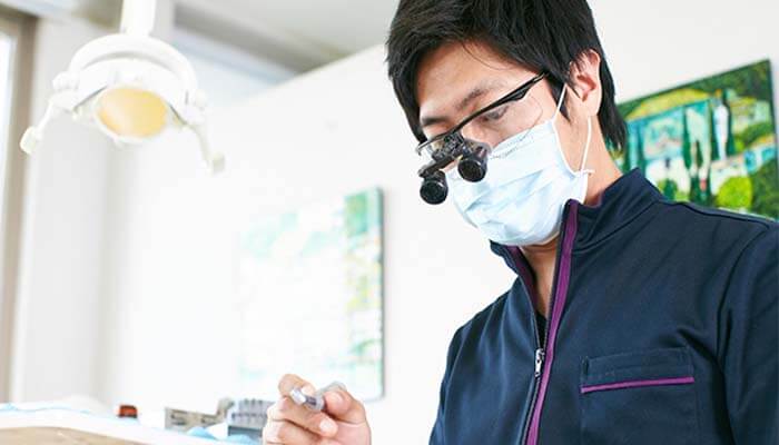 歯科用表面麻酔テープの使用